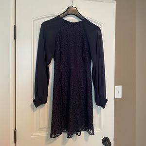 ASOS Lace navy blue dress size S
